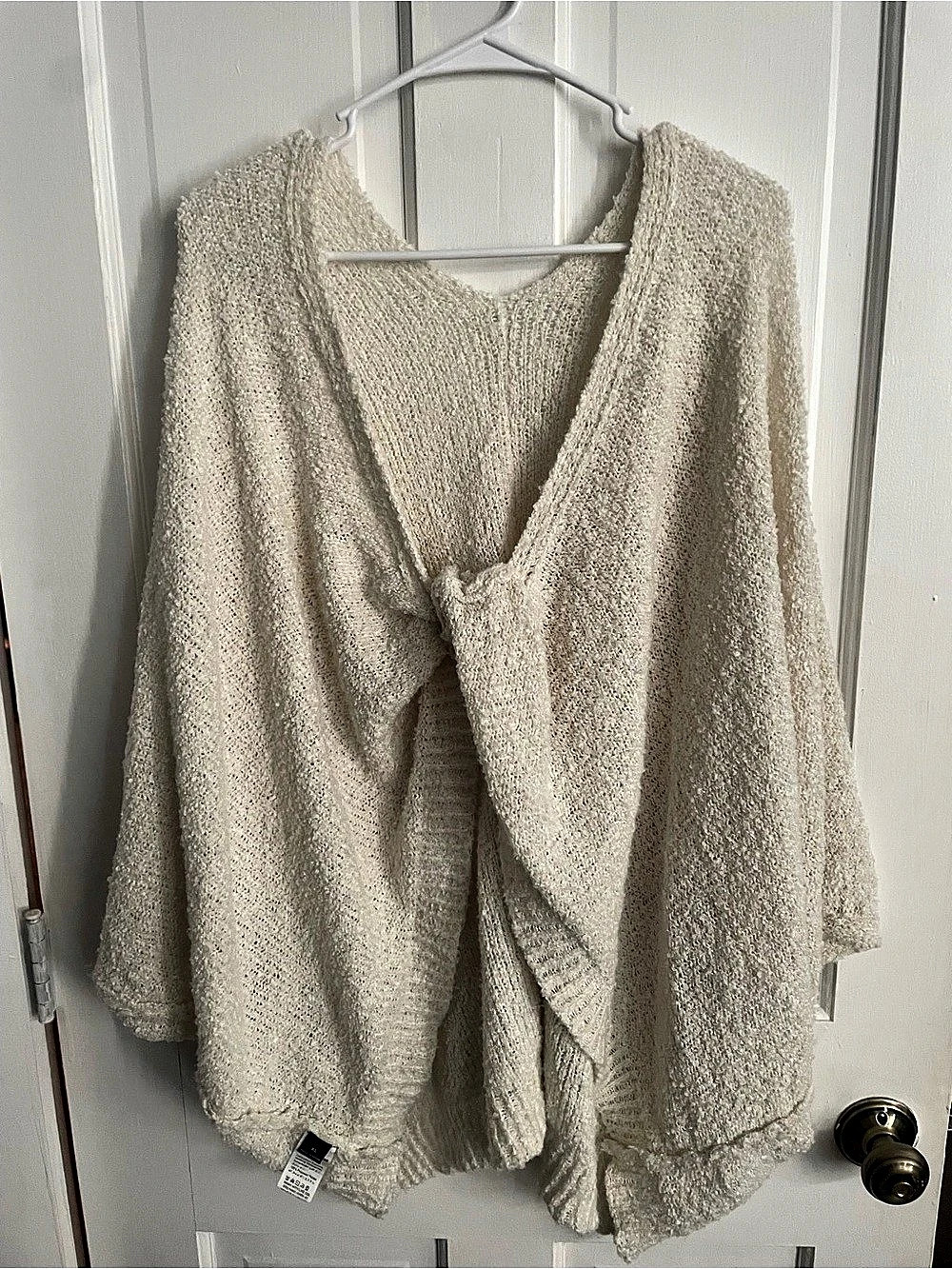 Cream Knit Cardigan Size XL